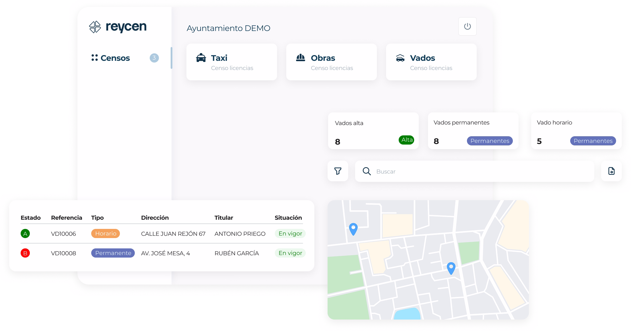 Conjunto de imágenes de la app